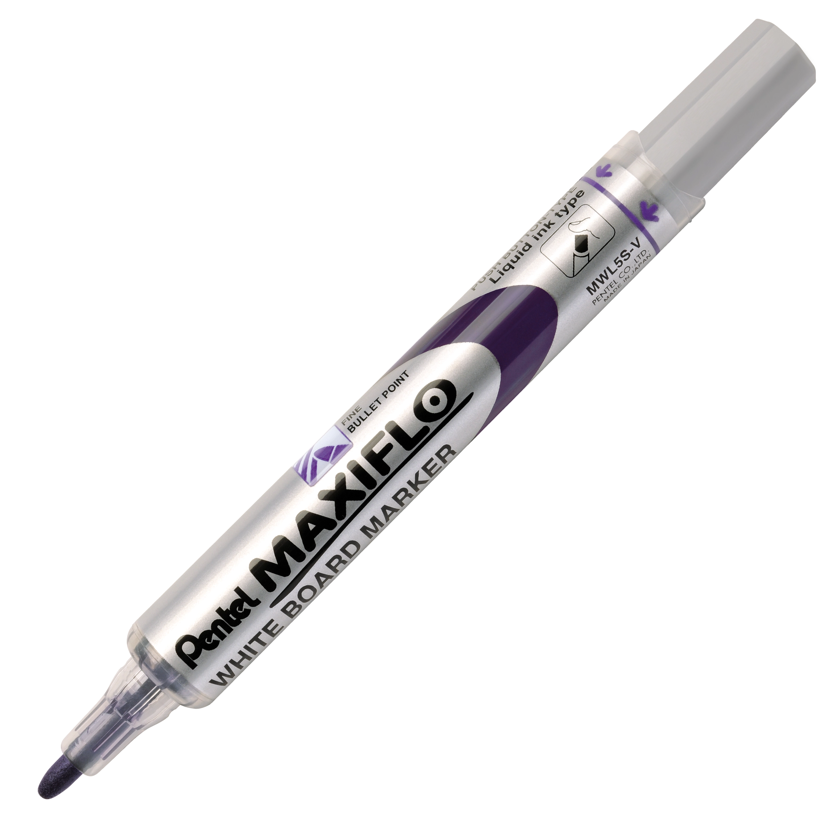 Pentel Maxiflo Whiteboard Marker Violet 4,0mm 