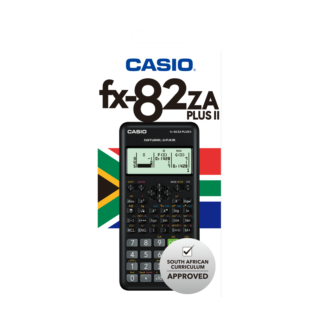 Casio FX-82ZA Plus II Scientific Calculator Black