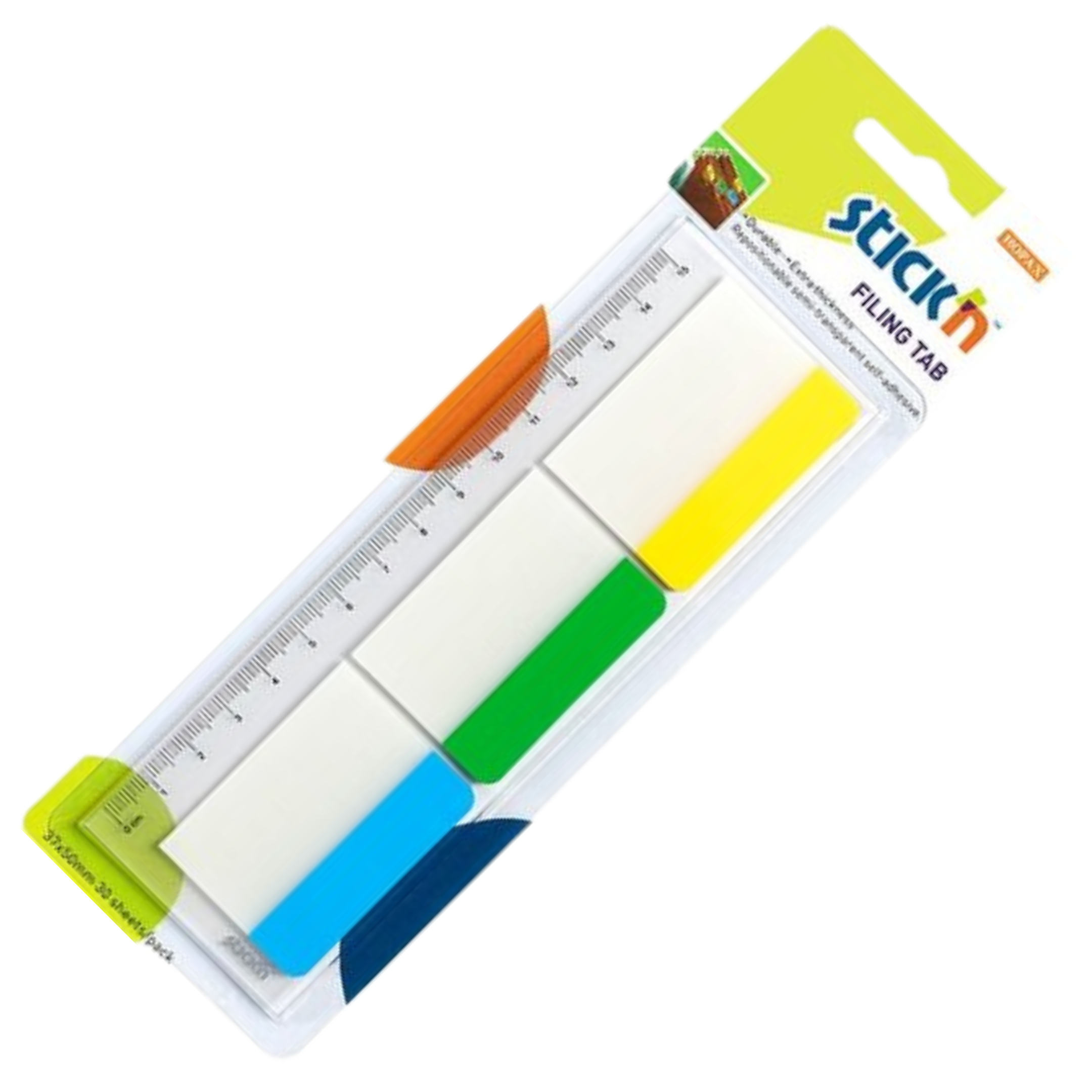 Stick'n Filing Tabs Repositionable Solid Set of 3 (30 Tabs) - PNA Dainfern