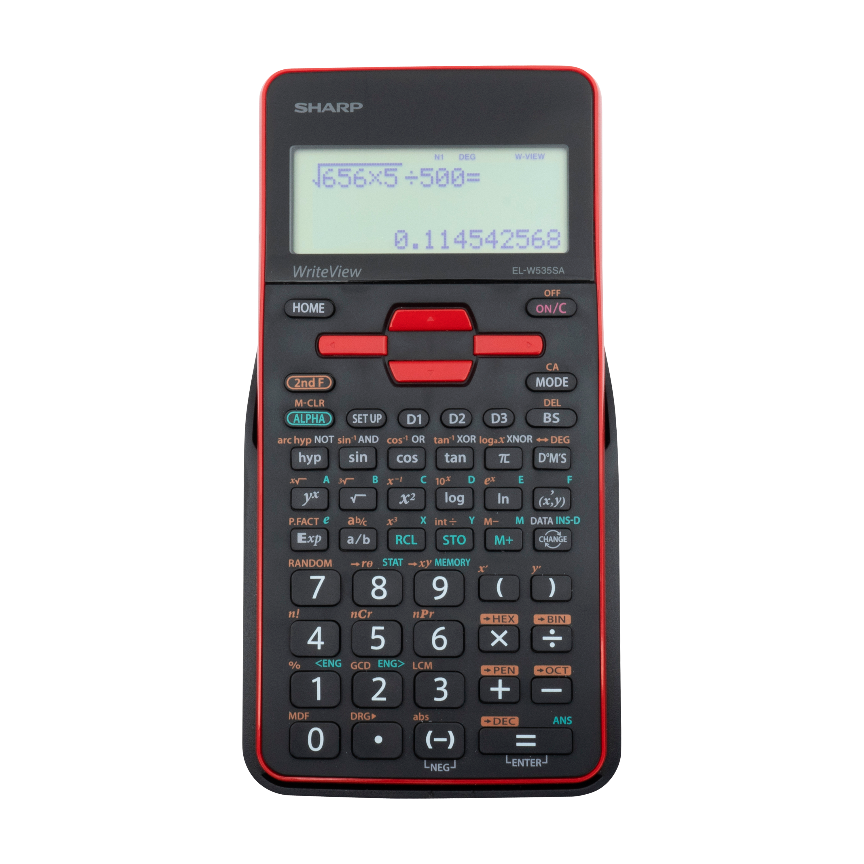 Sharp Function Sharp EL-535 Scientific Calculator 422 Functions Red - PNA Somerset Mall