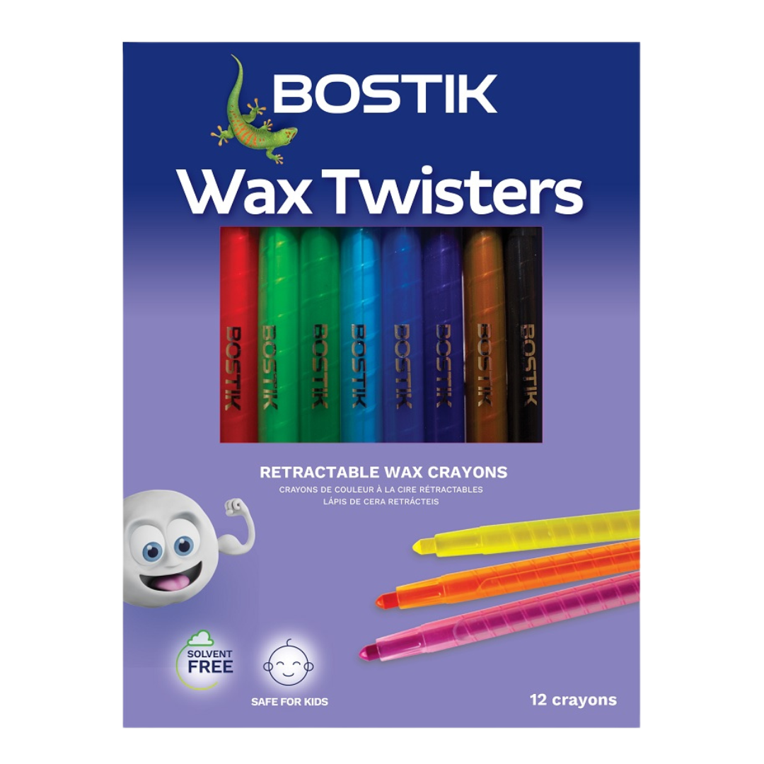 Bostik Retractable Wax Crayons Twisters Set of 12