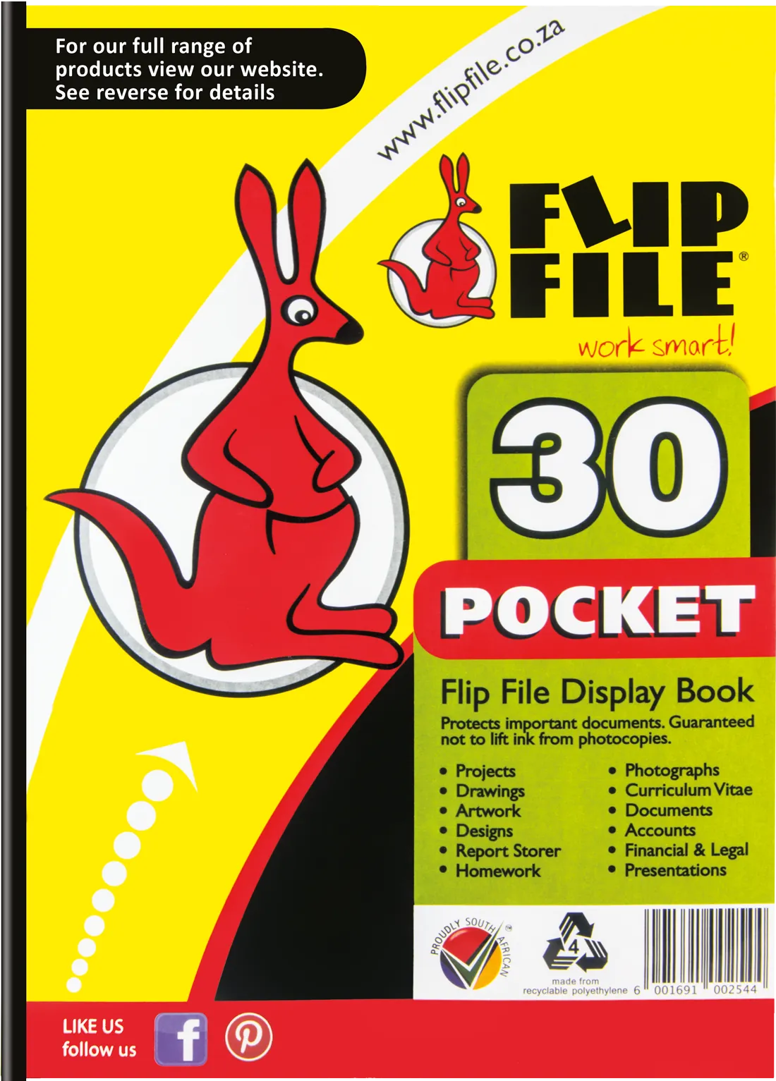 Flip File Display File A4 30 Pocket