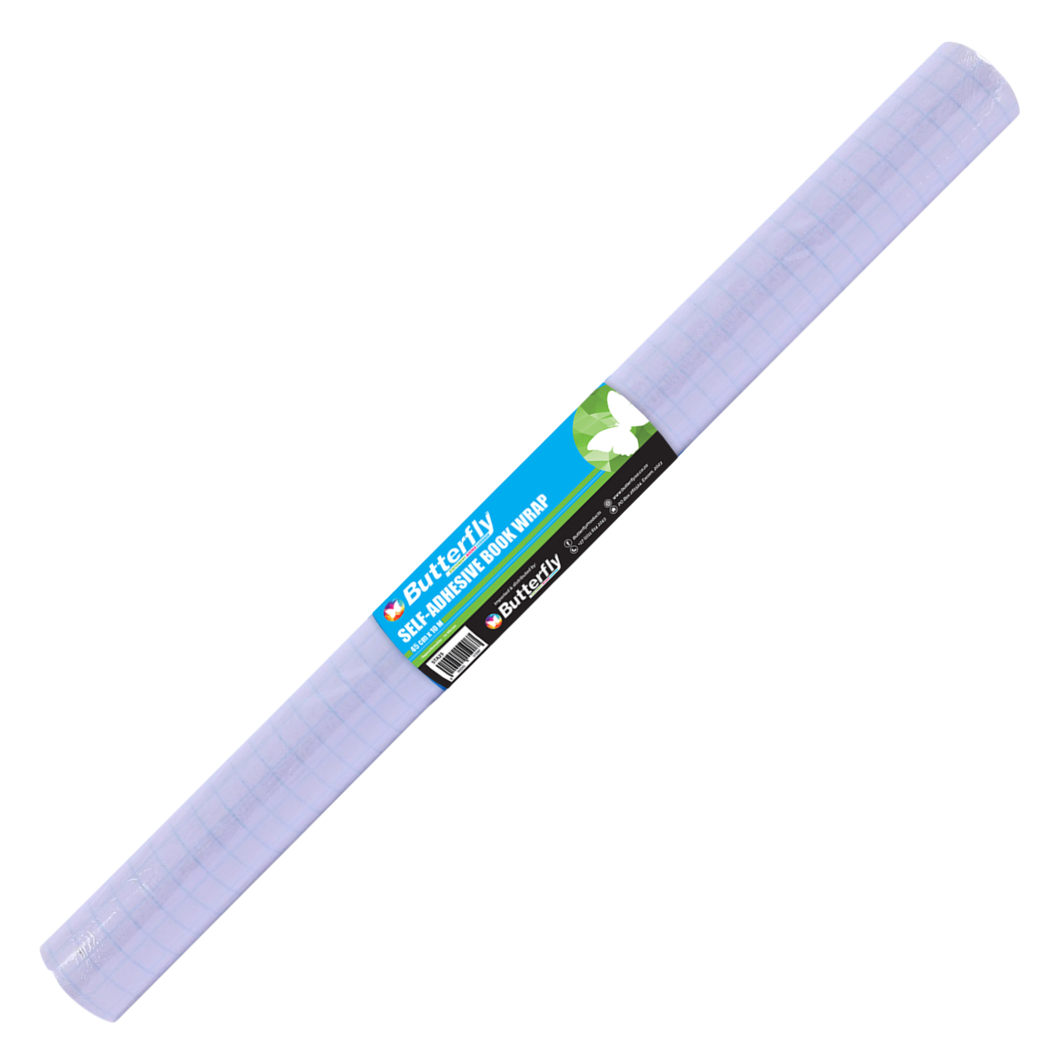 Butterfly Self-Adhesive Book Wrap 450mmx10m 70mic