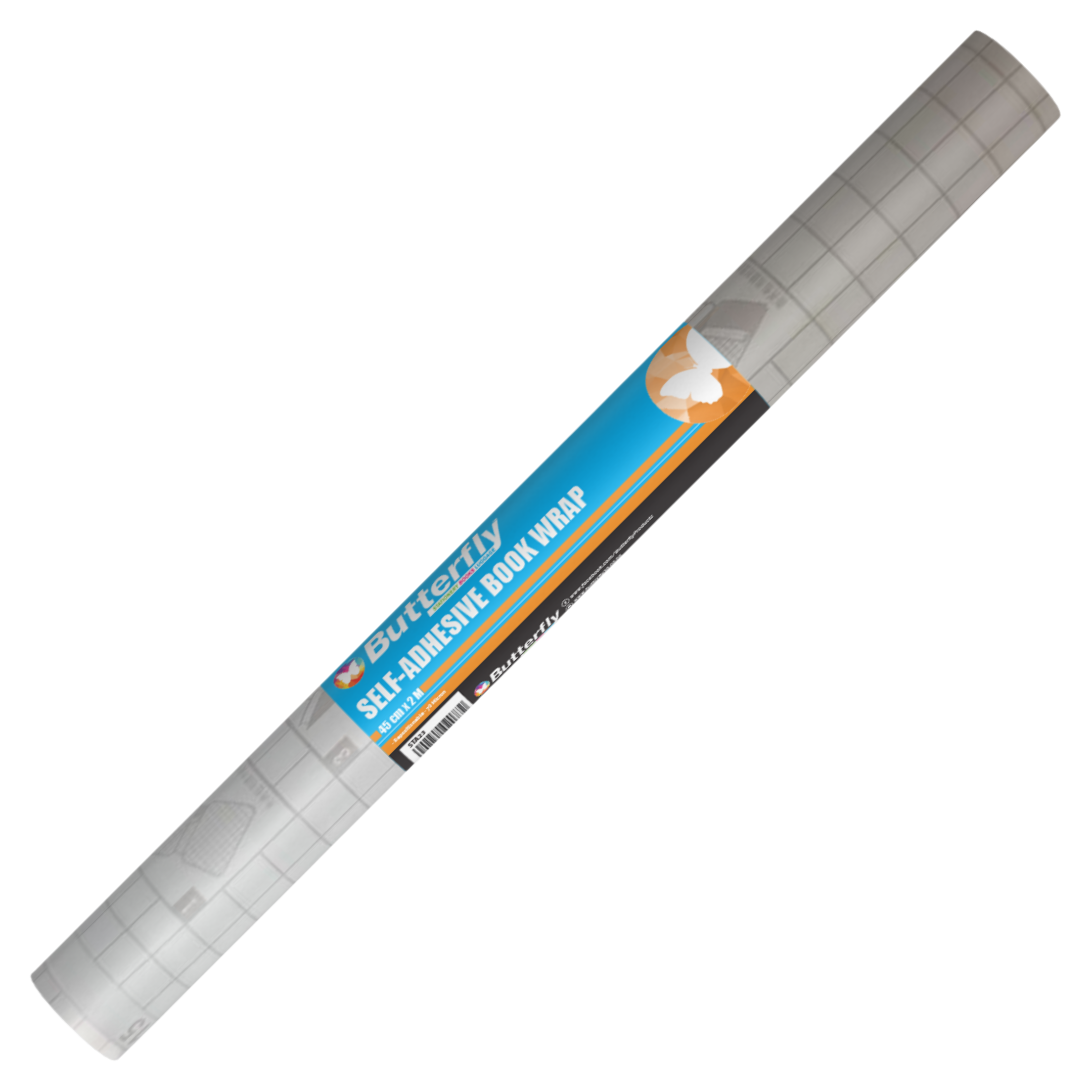Butterfly Self-Adhesive Book Wrap 450mmx2m 70mic