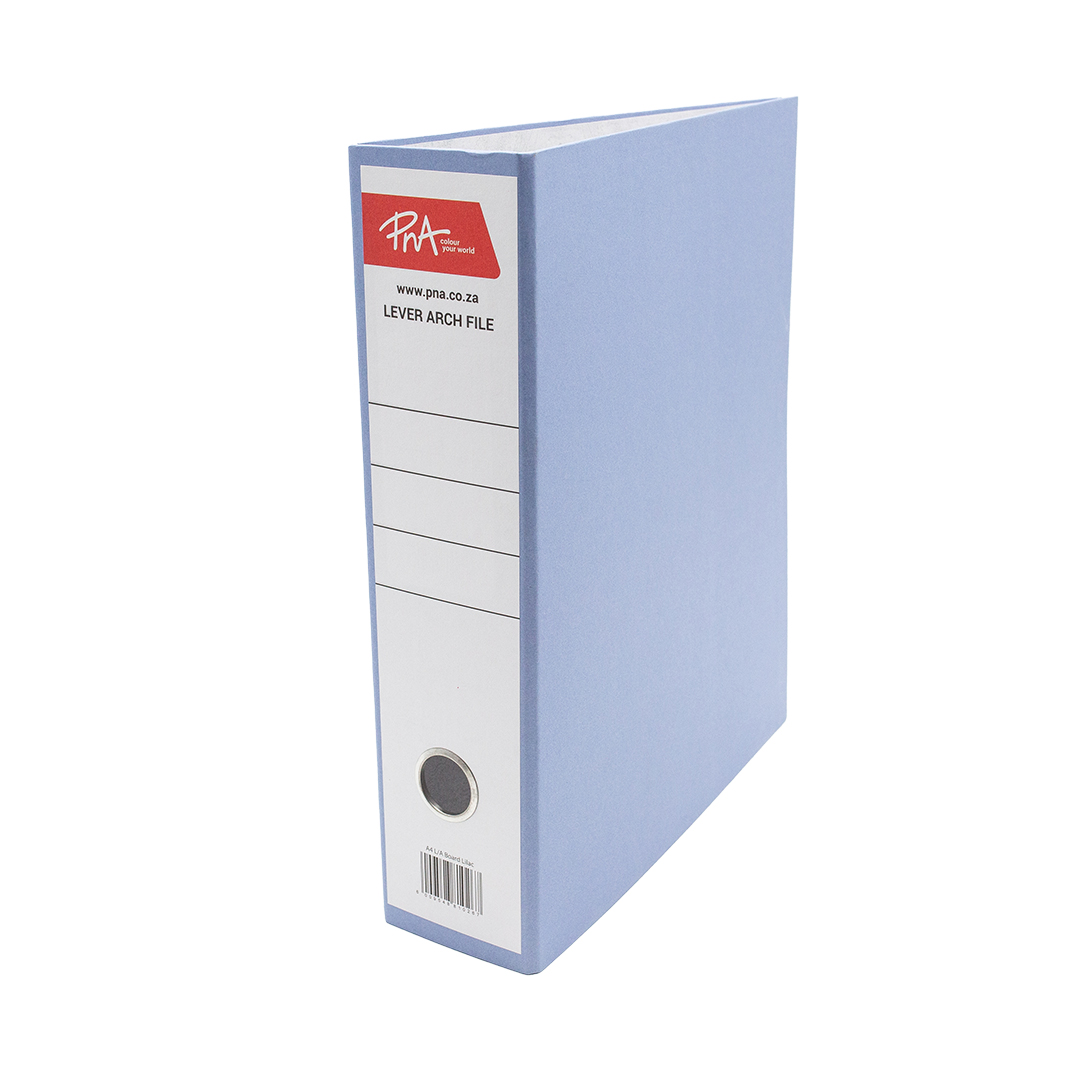 PNA Lever Arch File Board Lilac A4 75mm