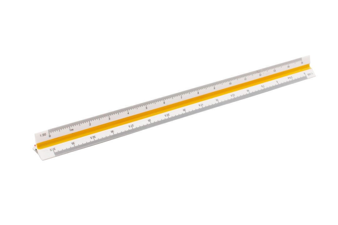 SDS Ruler Scale Tri 1:20 1:25 1:50 1:75 1:100 1:125 Sd