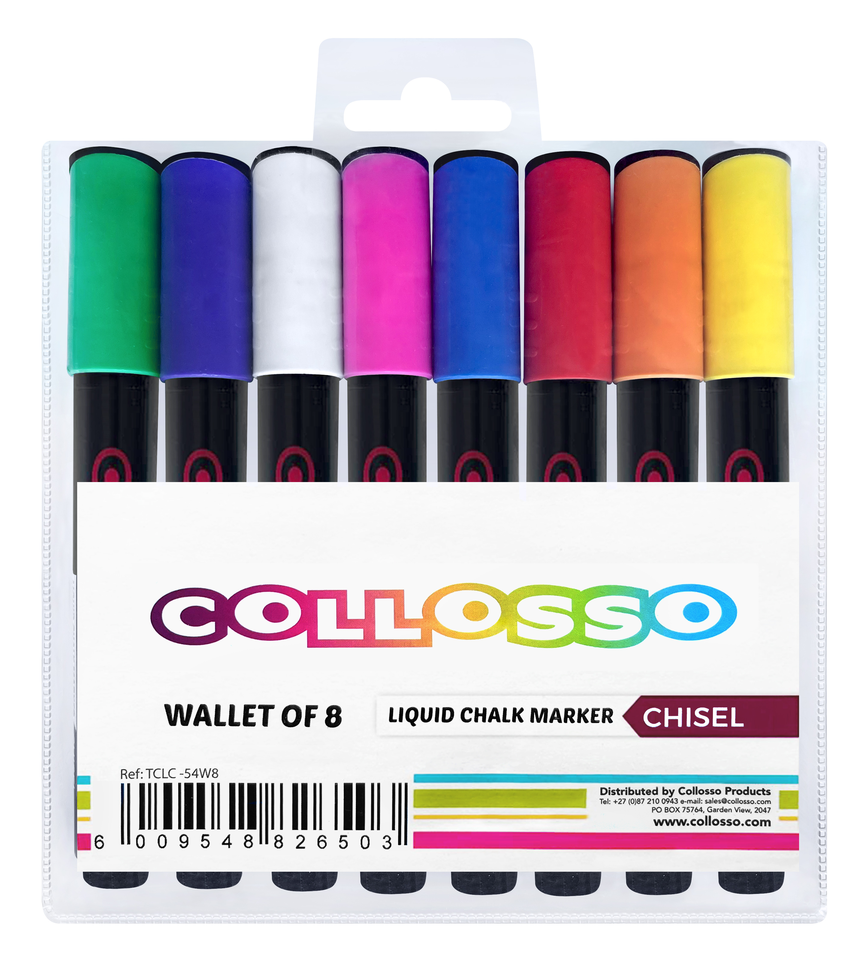 Collosso Liquid Chalk Markers Wallet of 8 – PNA Killarney Mall Collosso Liquid Chalk Markers Wallet of 8 – PNA Killarney Mall