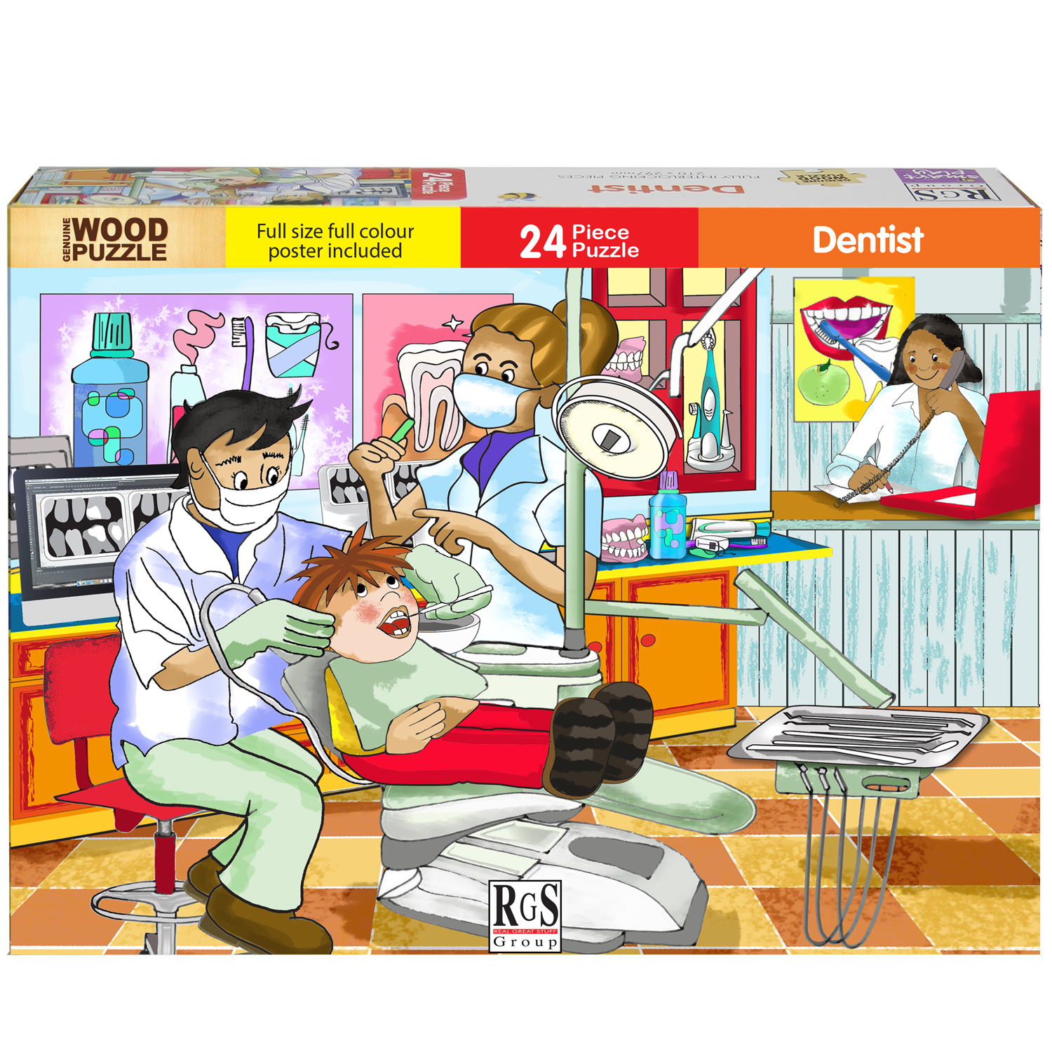 RGS Dentist Wooden Puzzle A4 24 Piece