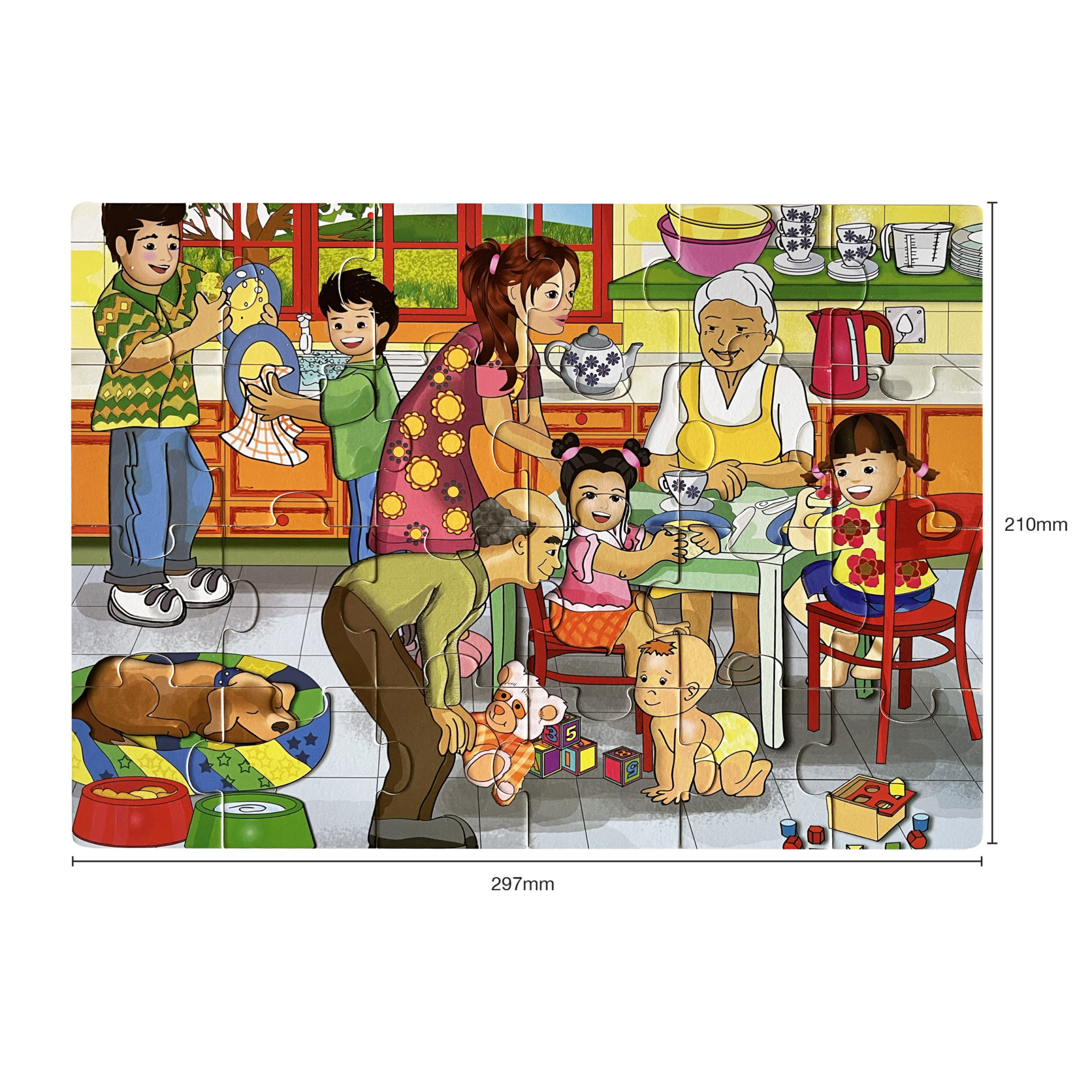 RGS My Family Wooden Puzzle A4 24 Piece