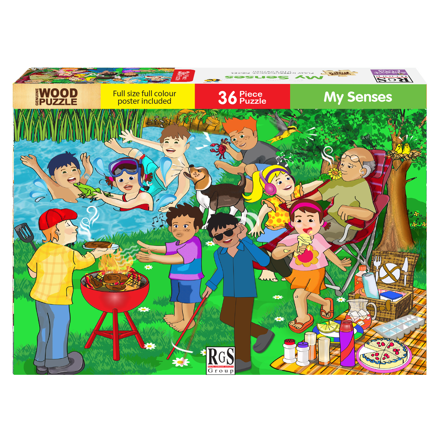 RGS My Senses Wooden Puzzle A4 36 Piece