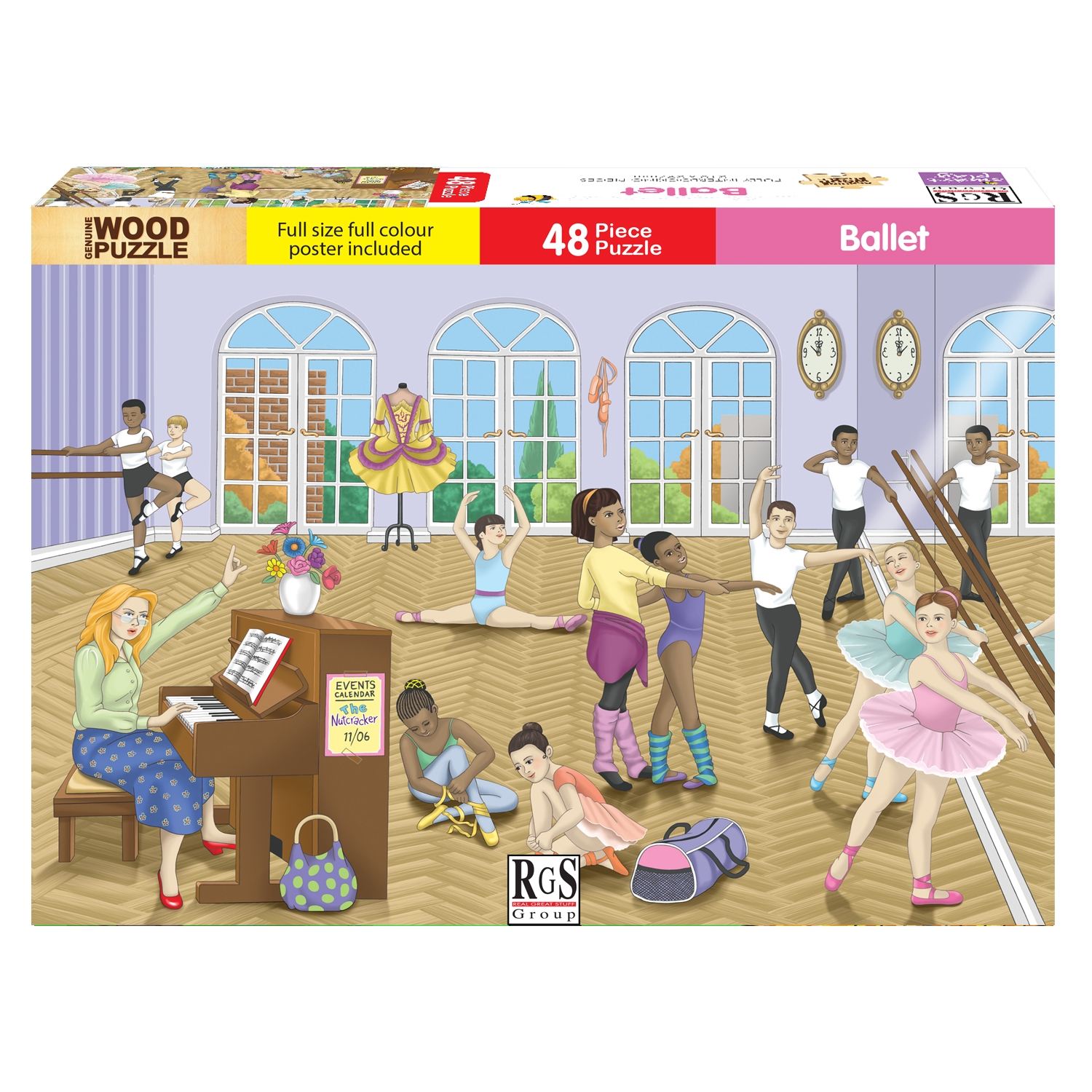 RGS Ballet Wooden Puzzle A4 48 Piece