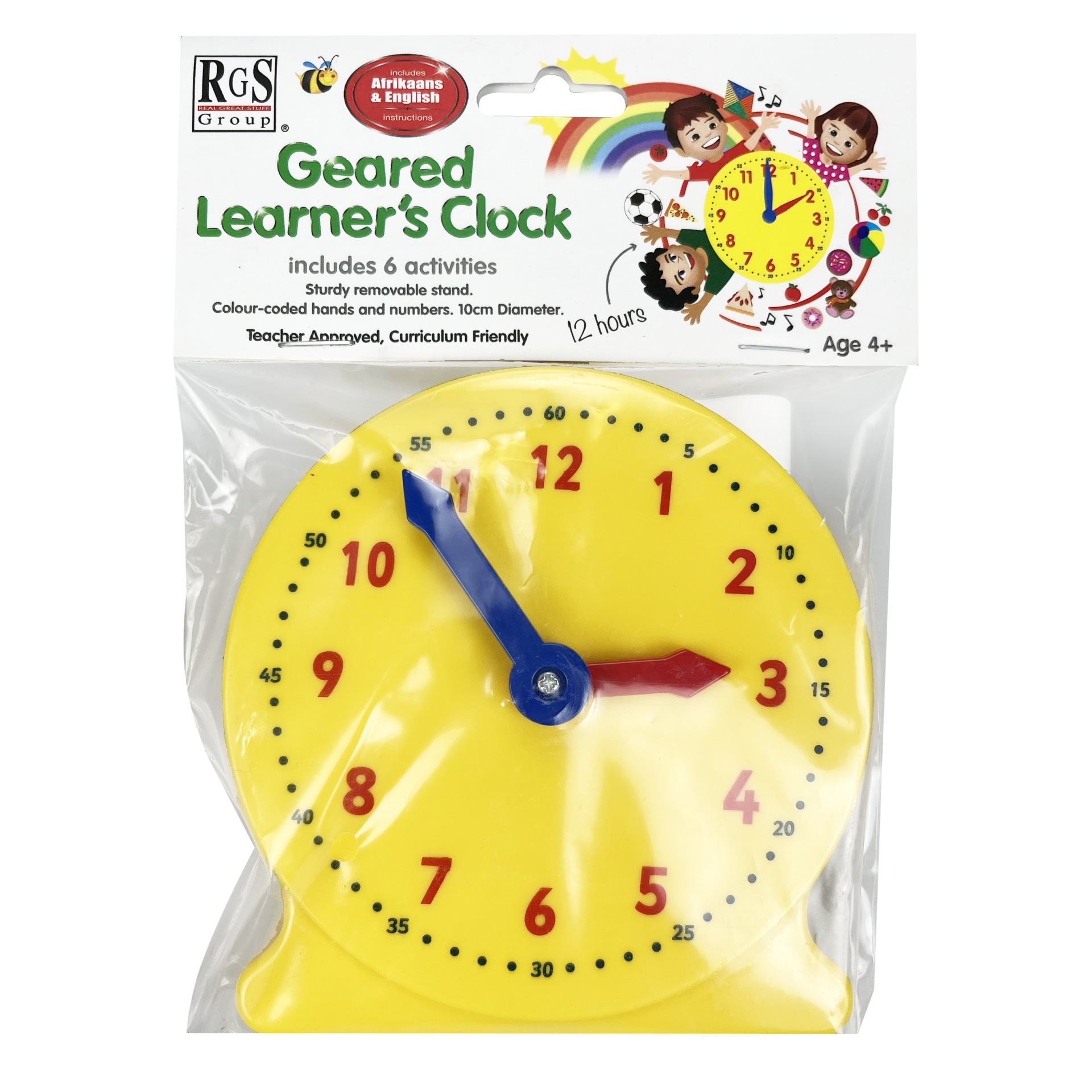 RGS Geared Learner Clock 10cm