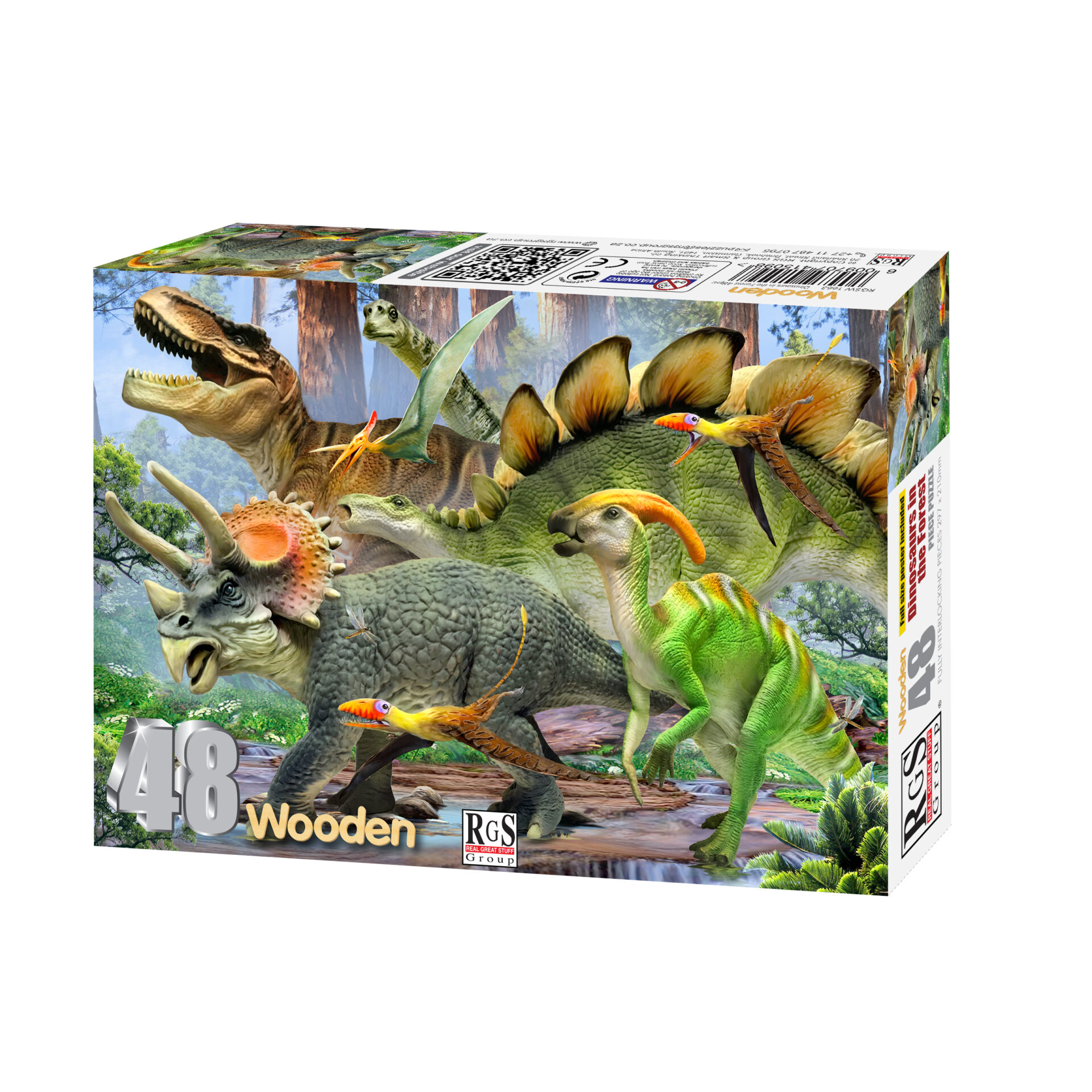 RGS Walking With Dinos Wooden Puzzle A4 48 Piece