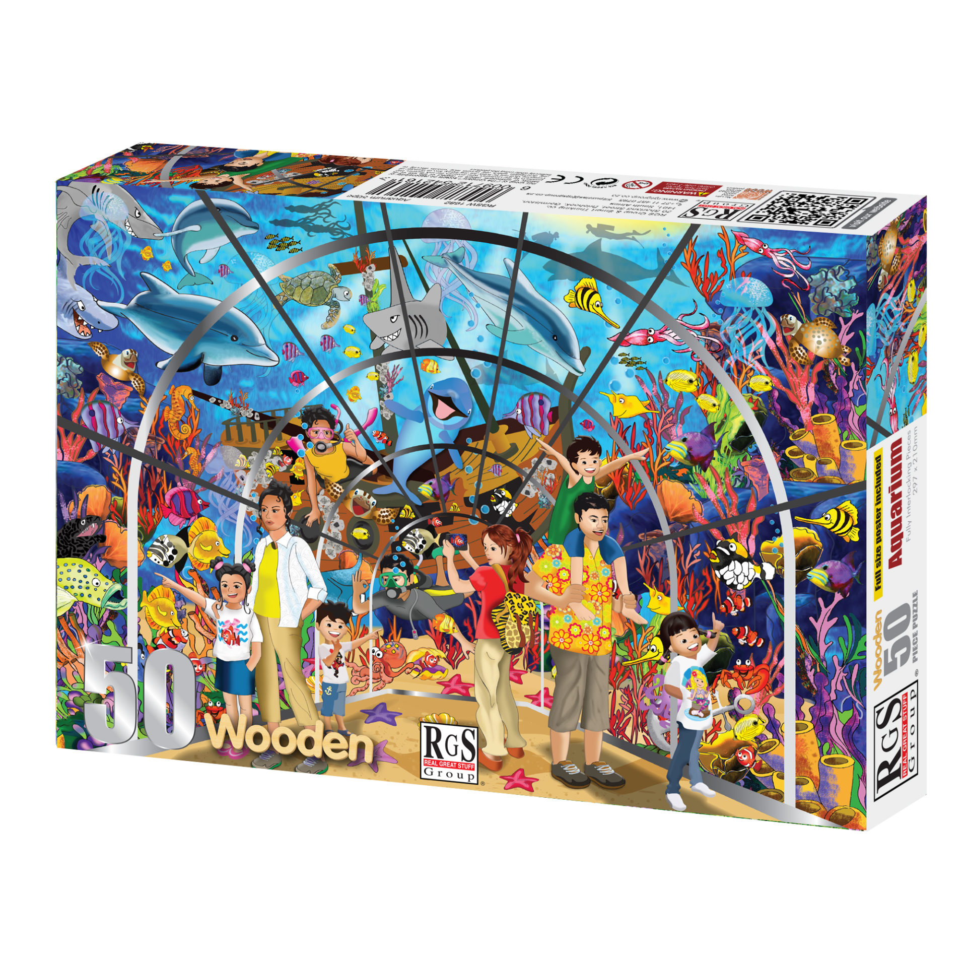 RGS Aquarium Wooden Puzzle A4 50 Piece