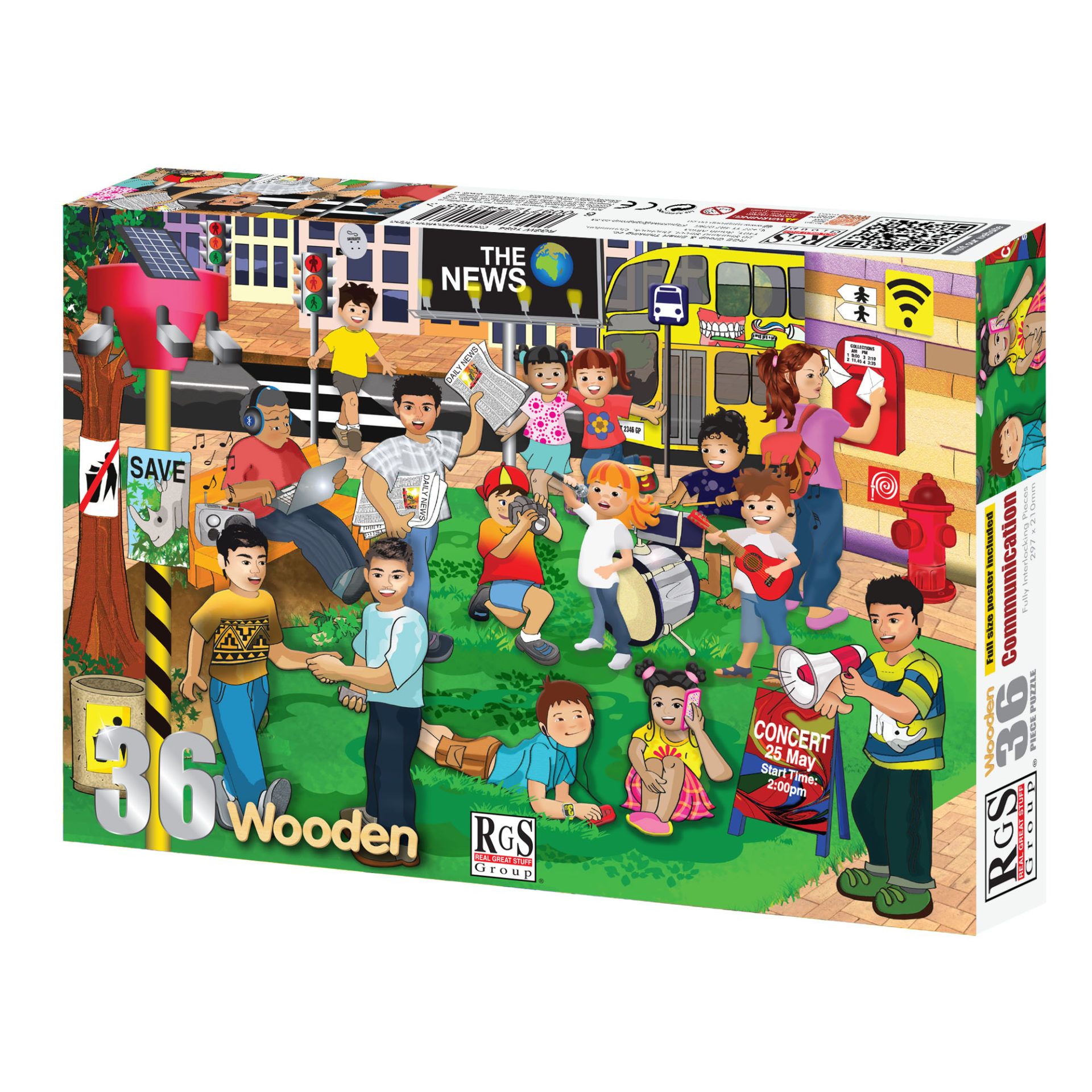 RGS Communication Wooden Puzzle A4 36 Piece