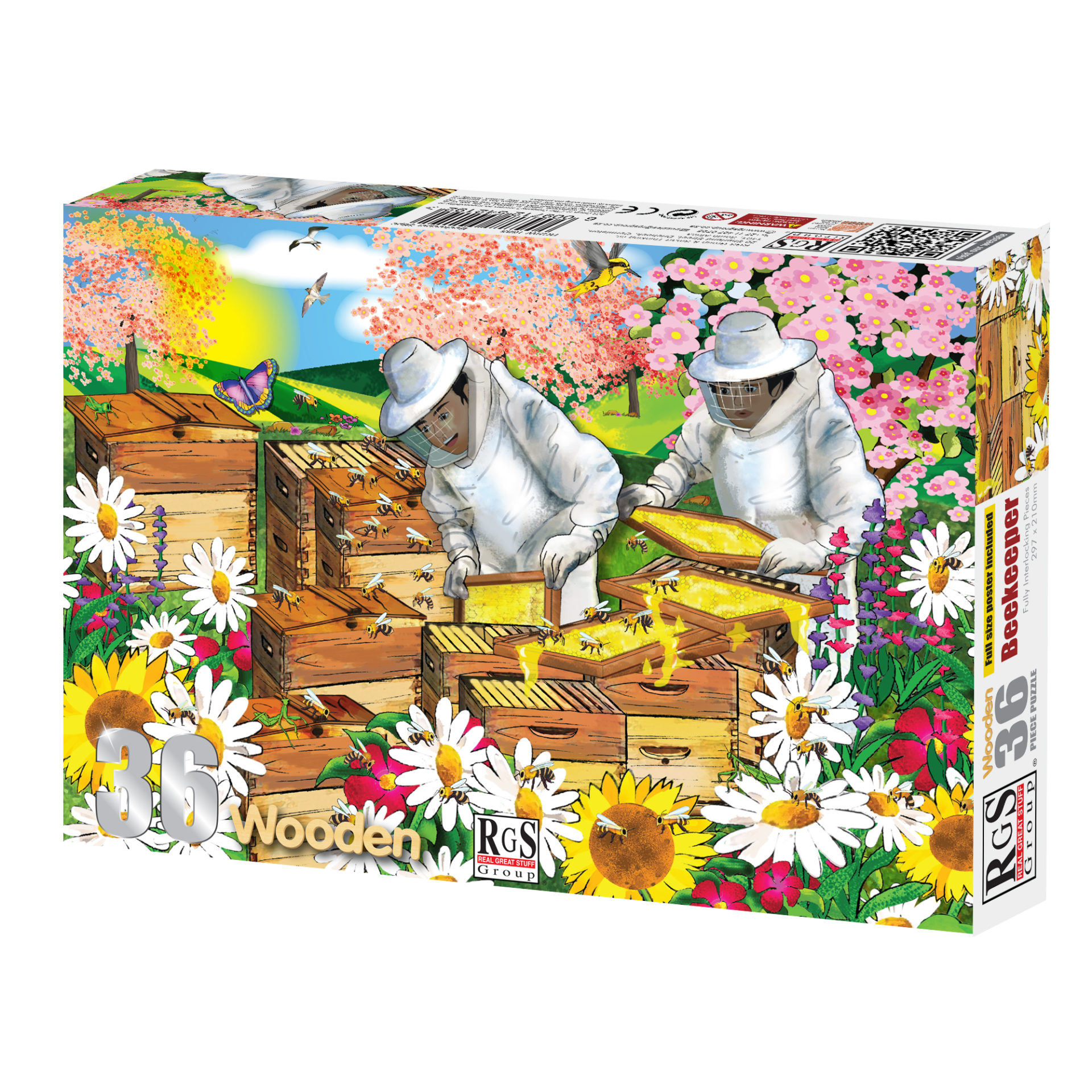 RGS Beekepers Wooden Puzzle A4 36 Piece
