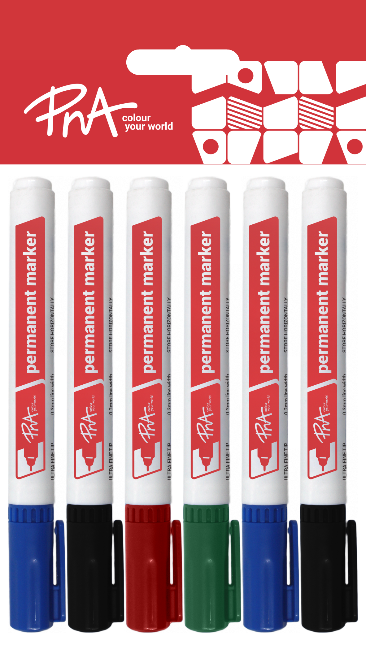 Pna Labels PNA Permanent Markers Ultra Fine Tip Set of 6 - PNA Mall of Africa