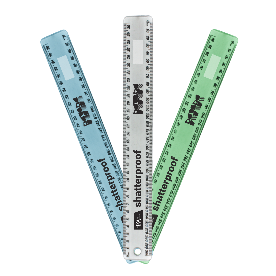 Les Ruler PNA Shatterproof Ruler 30cm Assorted - PNA Mall of the South