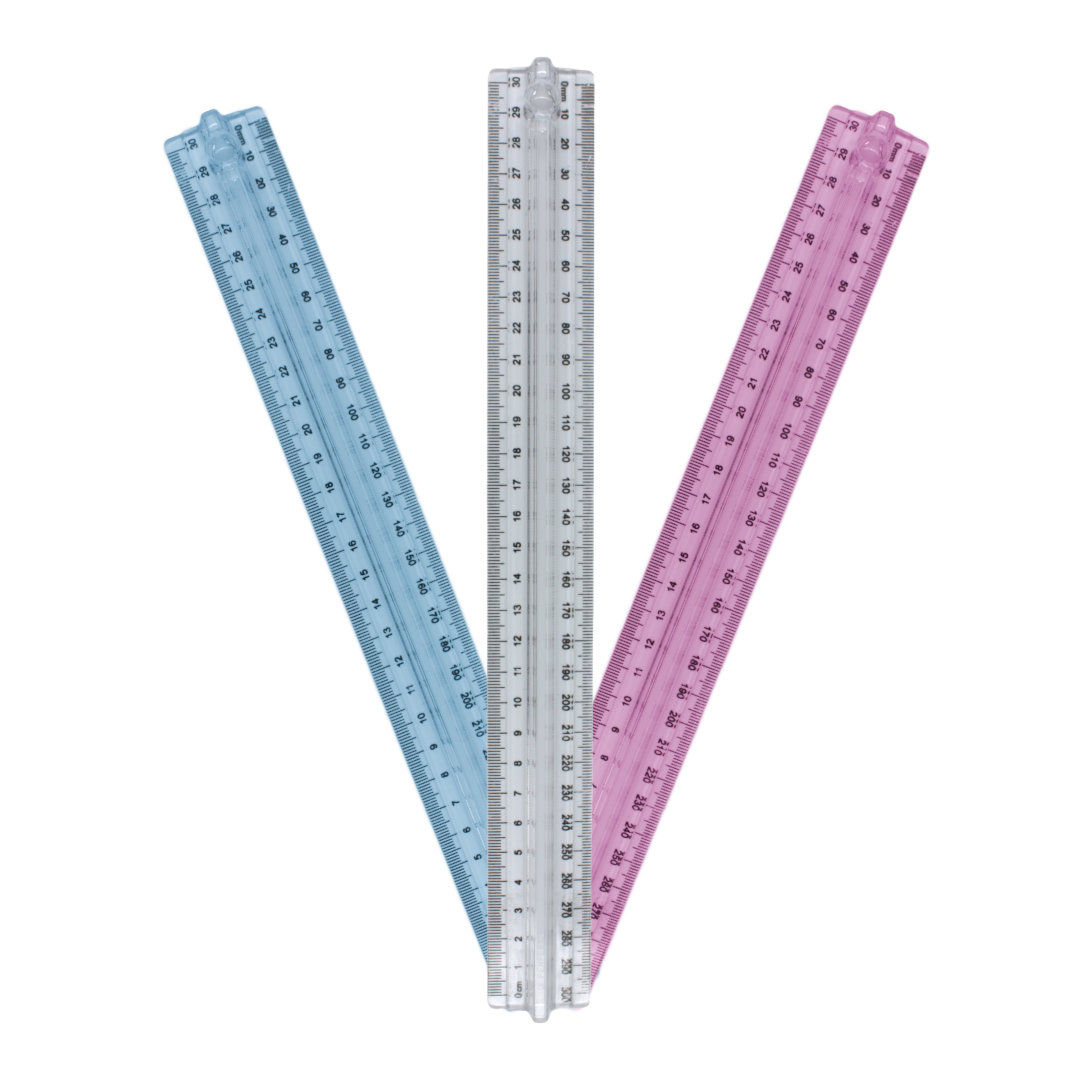 Les Ruler PNA Fingergrip Ruler 30cm Assorted - PNA Cresta