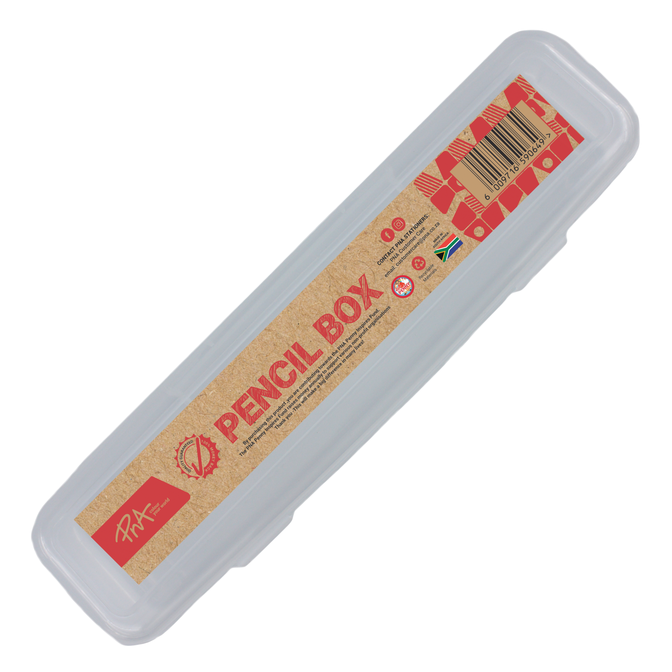 PNA Pencil Box Slim Clear