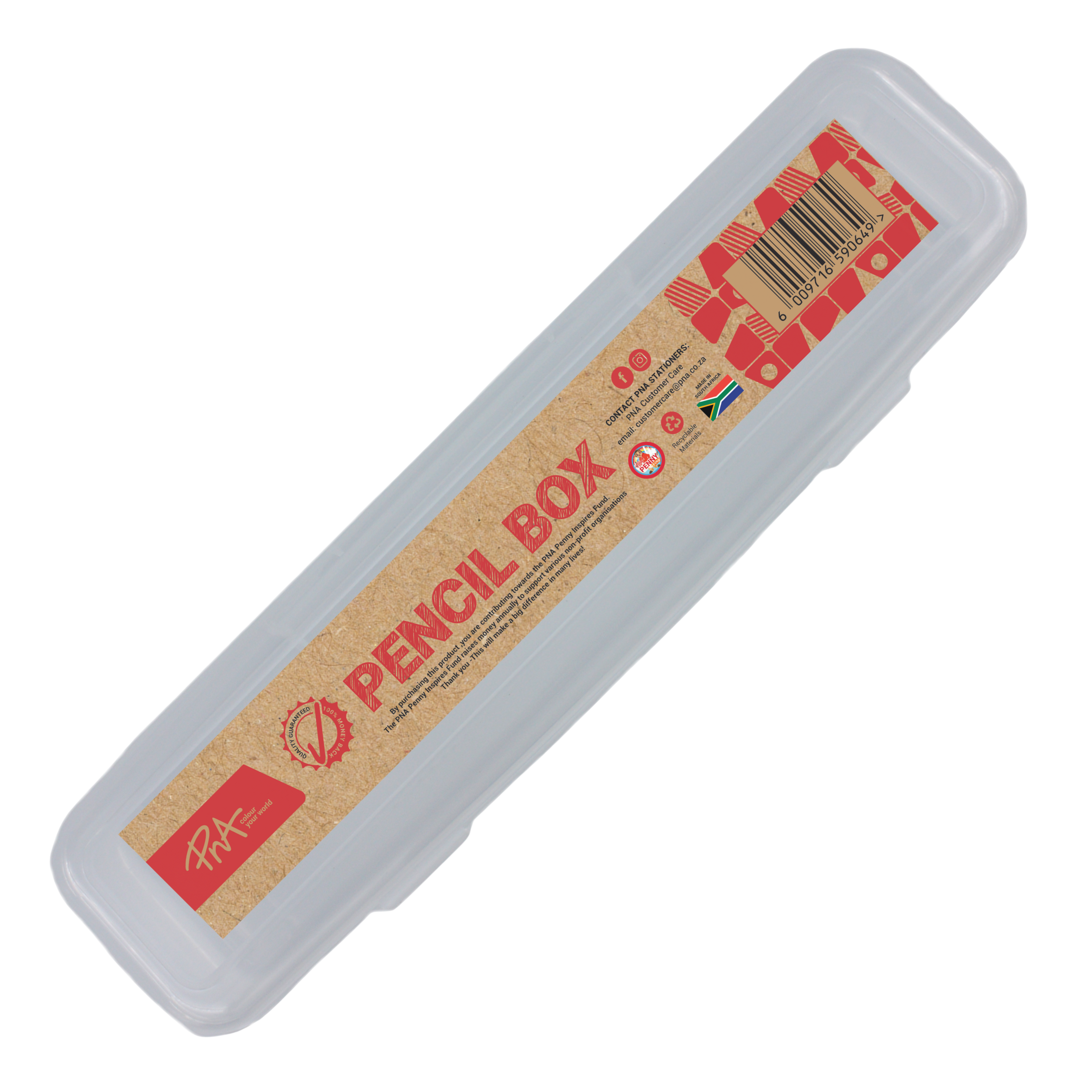 PNA Pencil Box Slim Clear