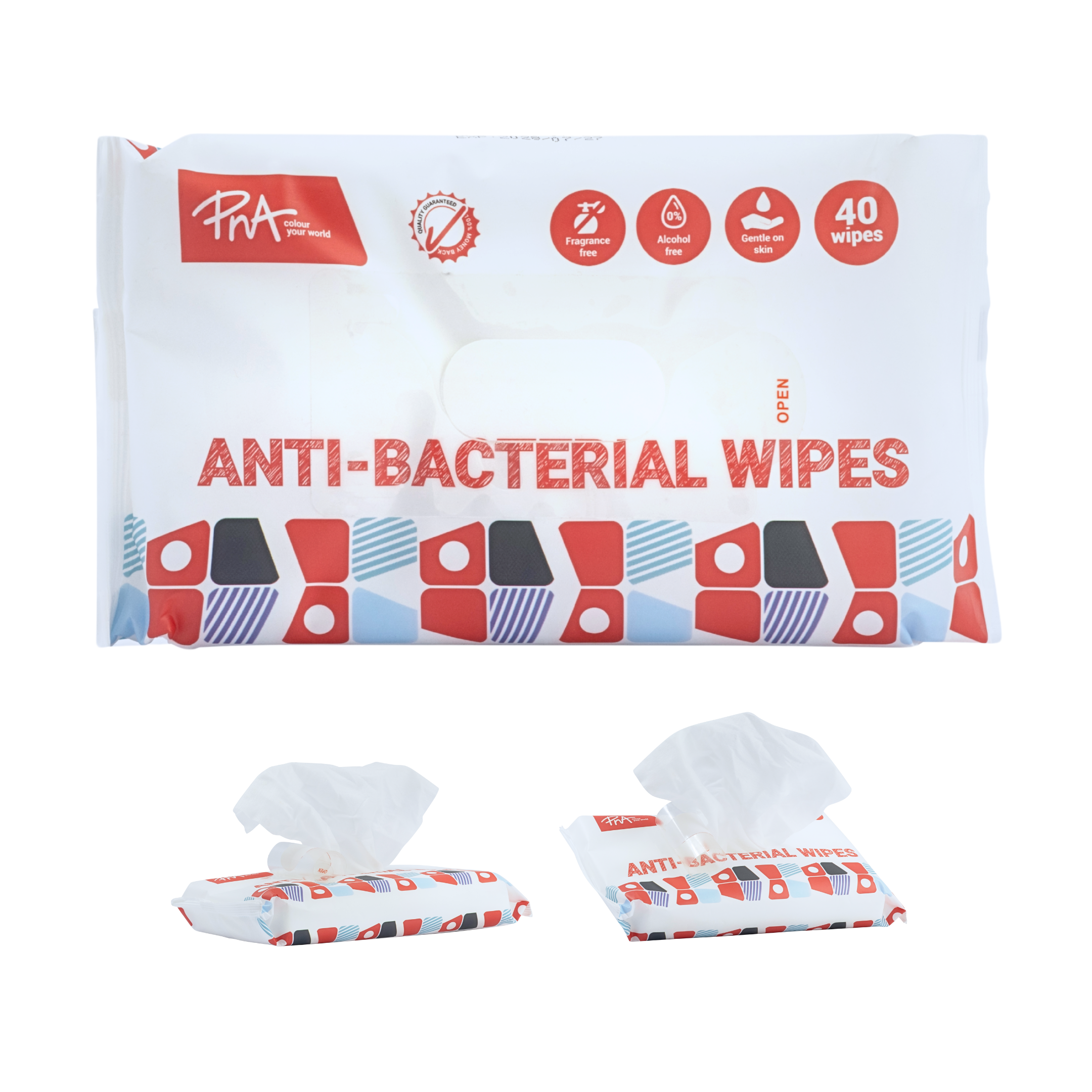 PNA Anti-Bacterial Wipes Pack of 40