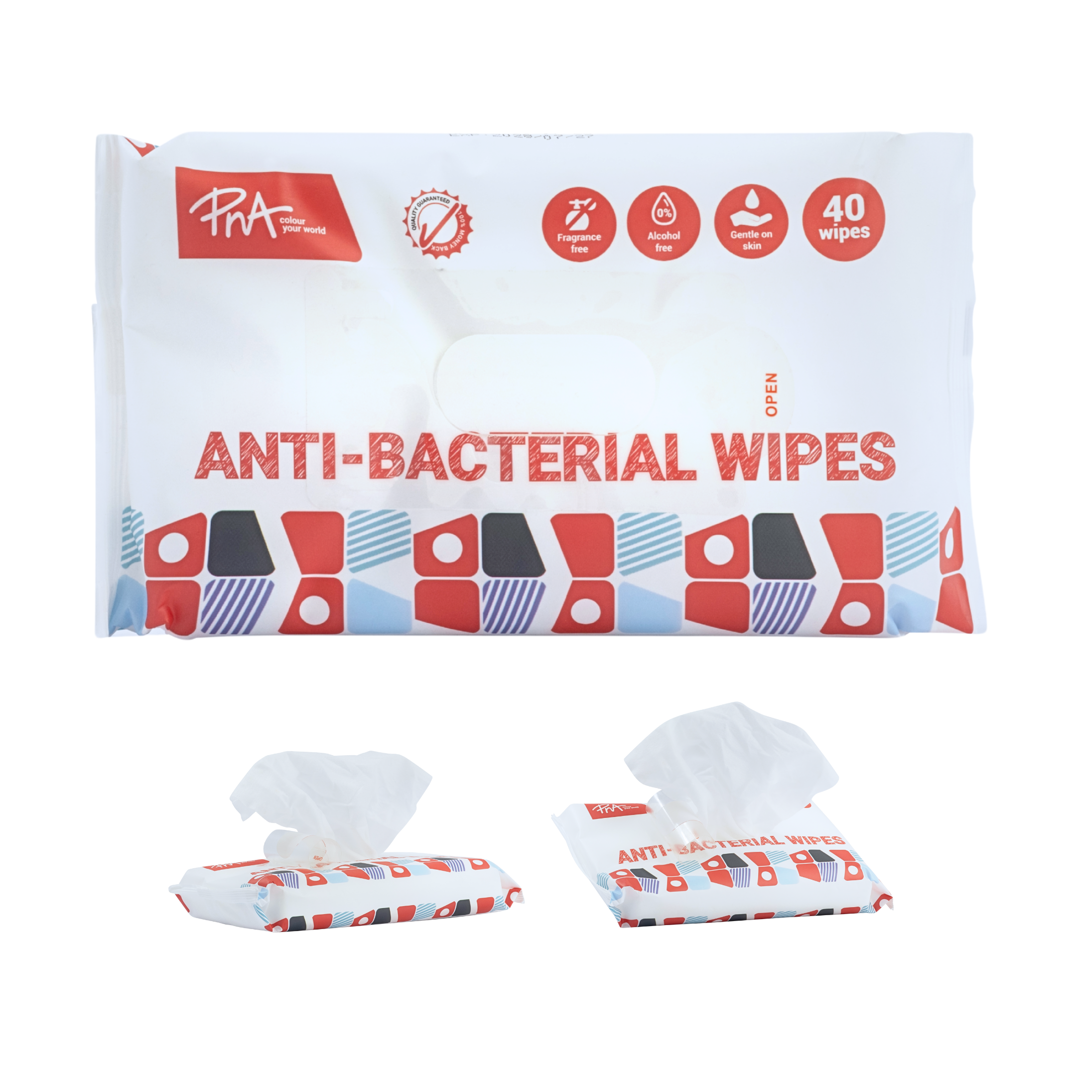 PNA Anti-Bacterial Wipes Pack of 40