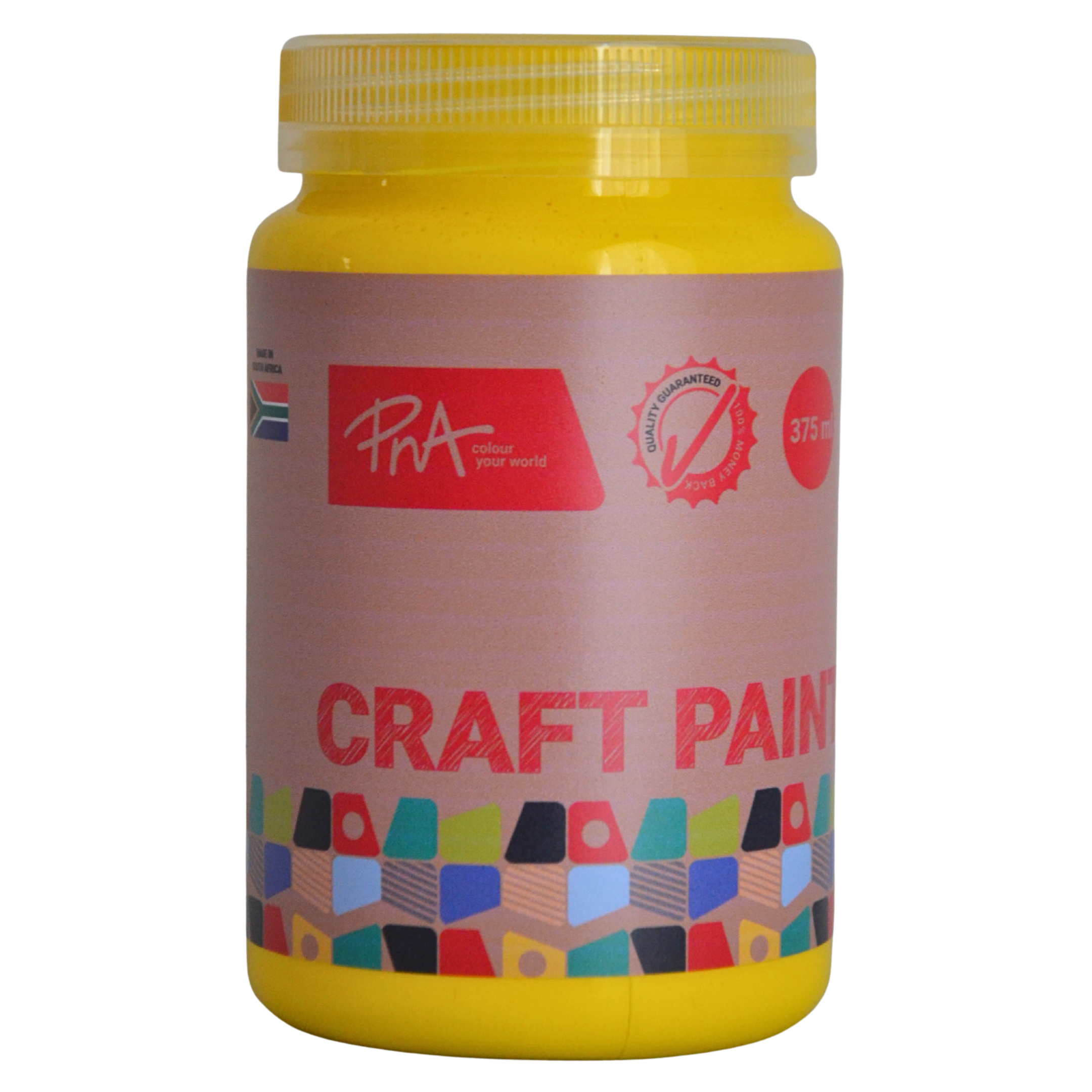 Patch Crafters Yellow PNA Crafters Paint Golden Whim Bright Yellow 375ml - PNA Mall of Africa