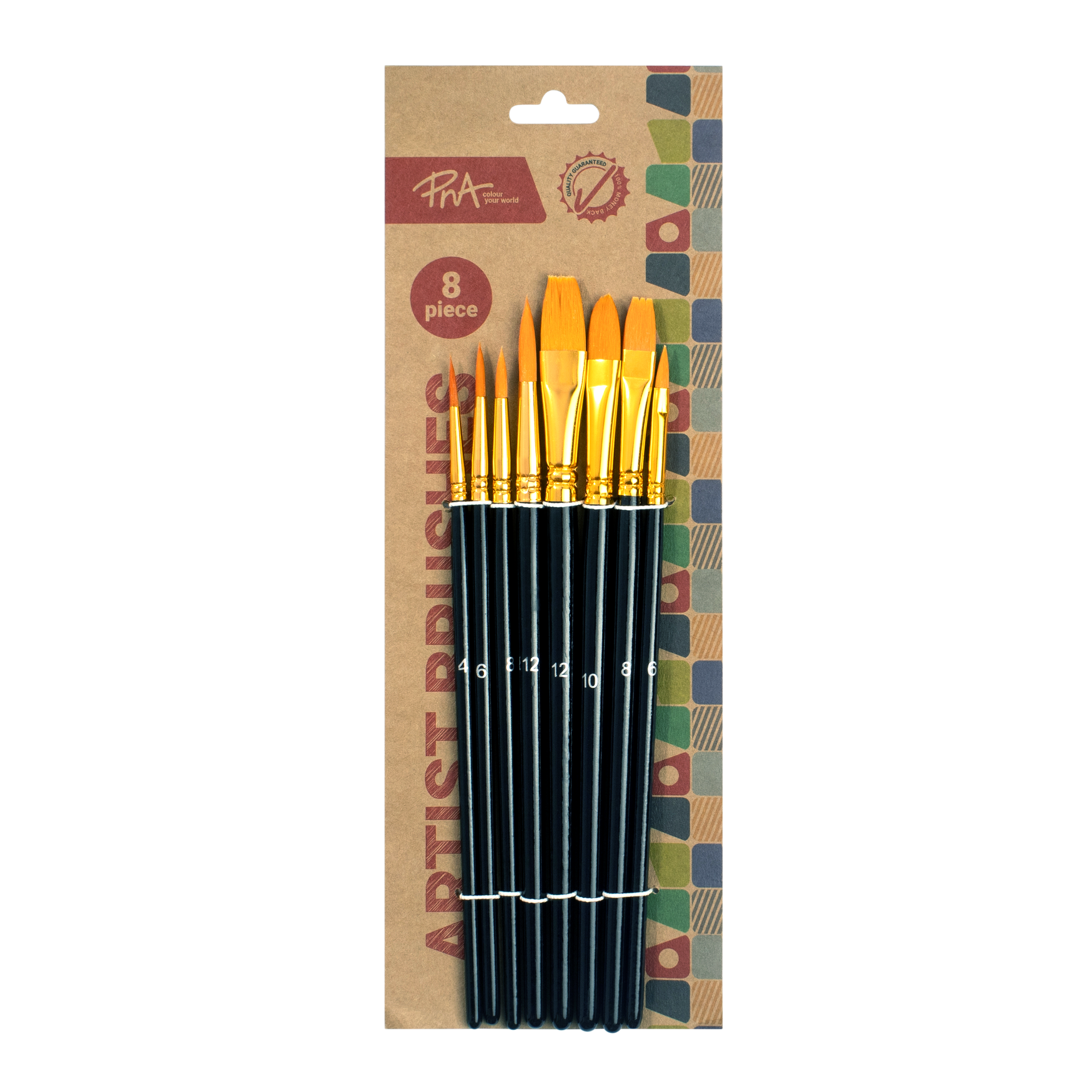 PNA Brushes Nylon Starter Set of 8