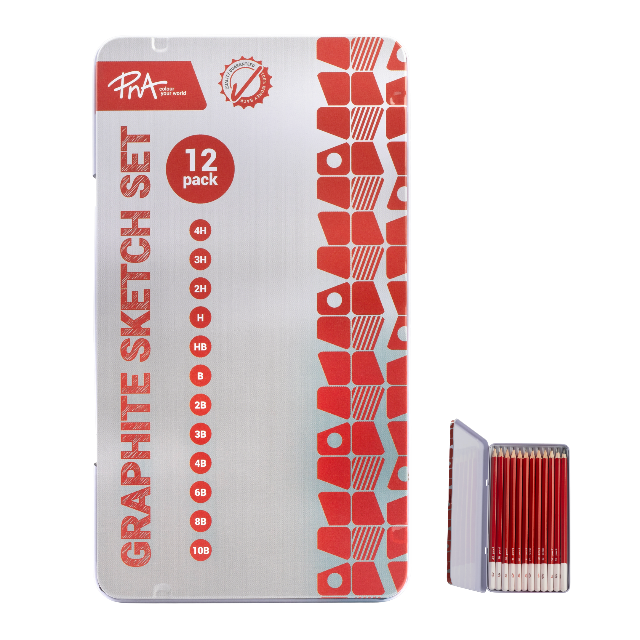 PNA Graphite Sketch Pencils Set of 6+2 - PNA Horison View