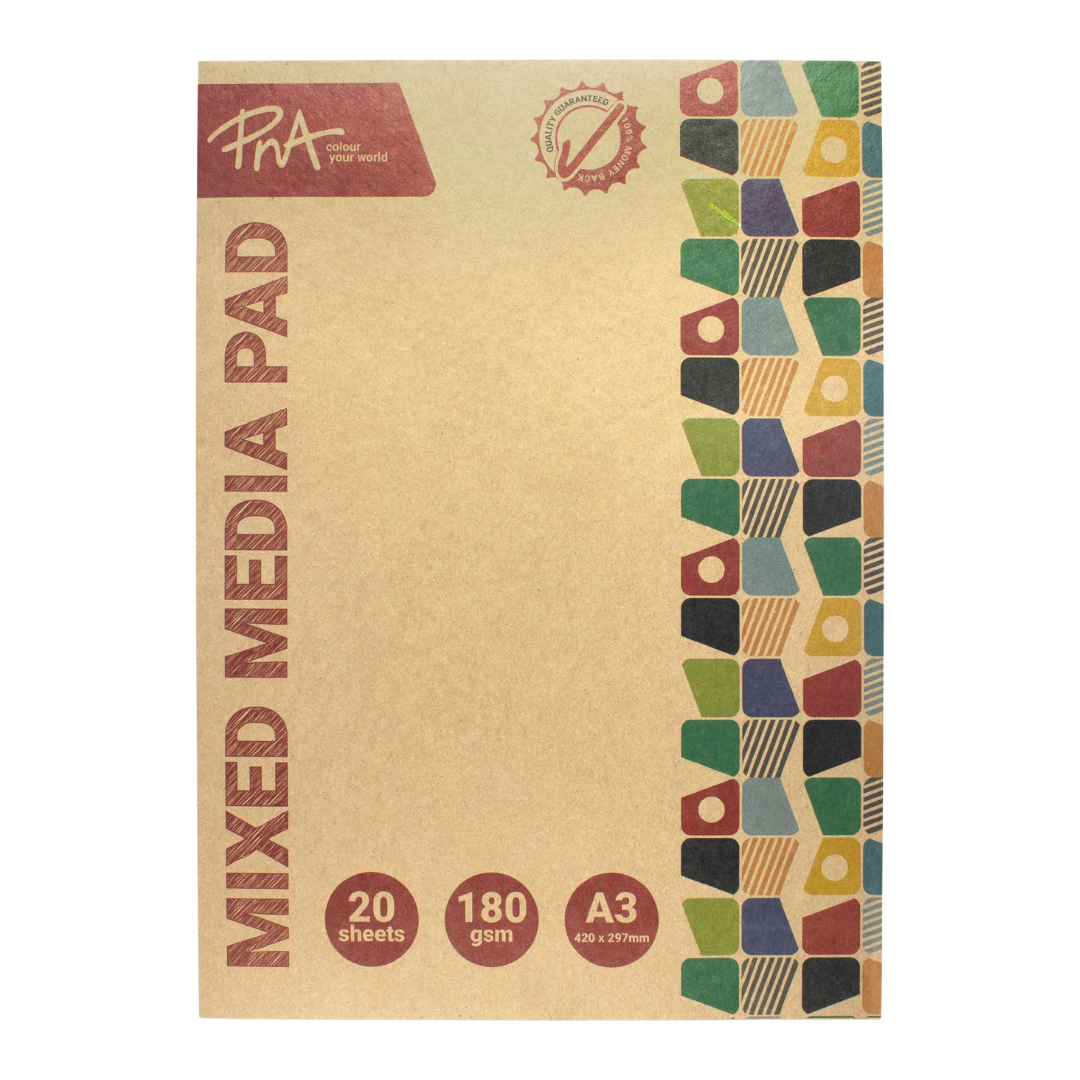 PNA Mixed Media Pad 180gsm A3 20 Sheets