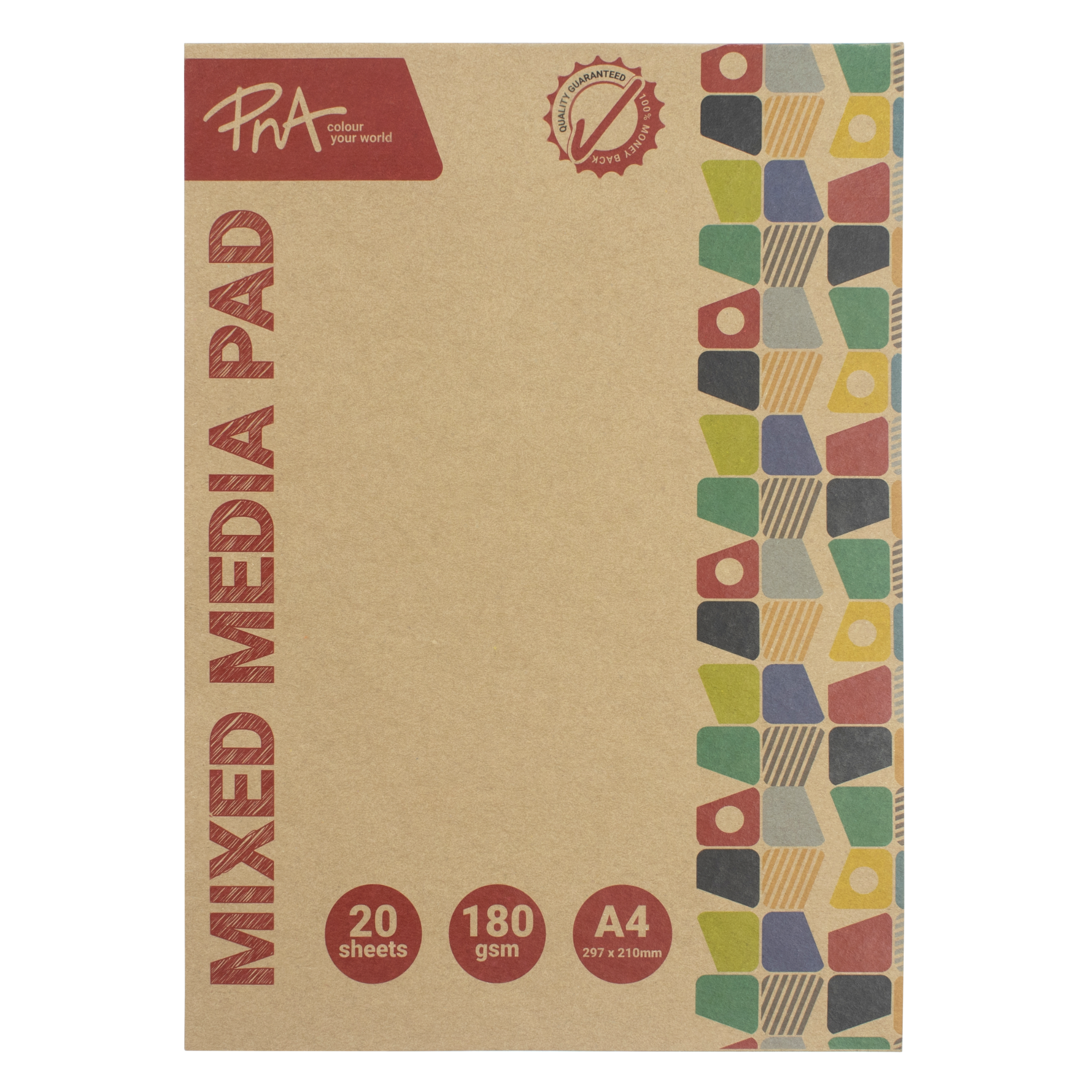 PNA Mixed Media Pad 180gsm A4 20 Sheets