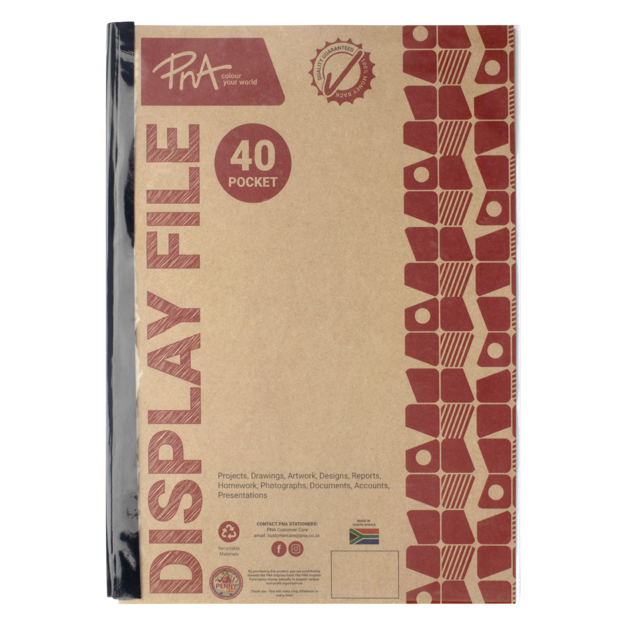 PNA Display File A4 40 Pocket