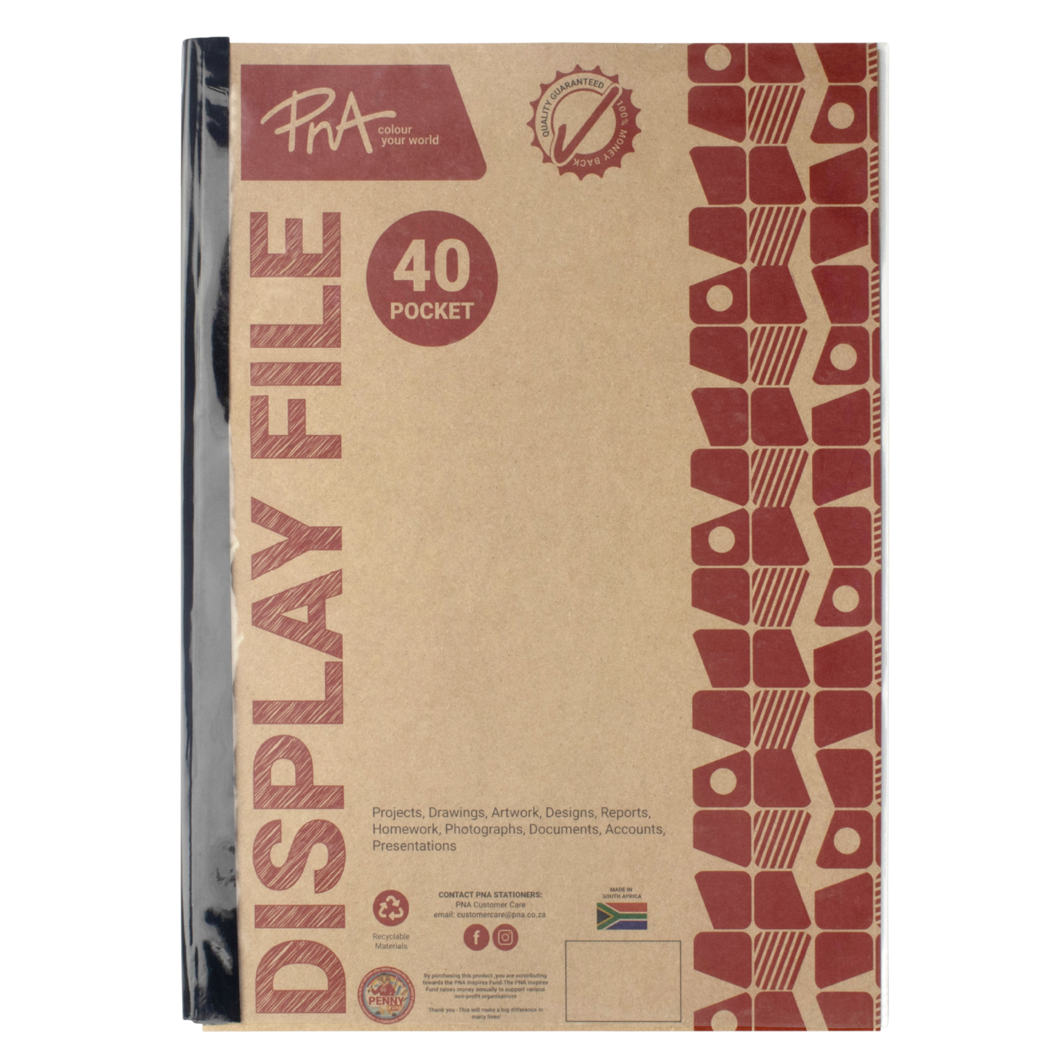 PNA Display File A4 40 Pocket