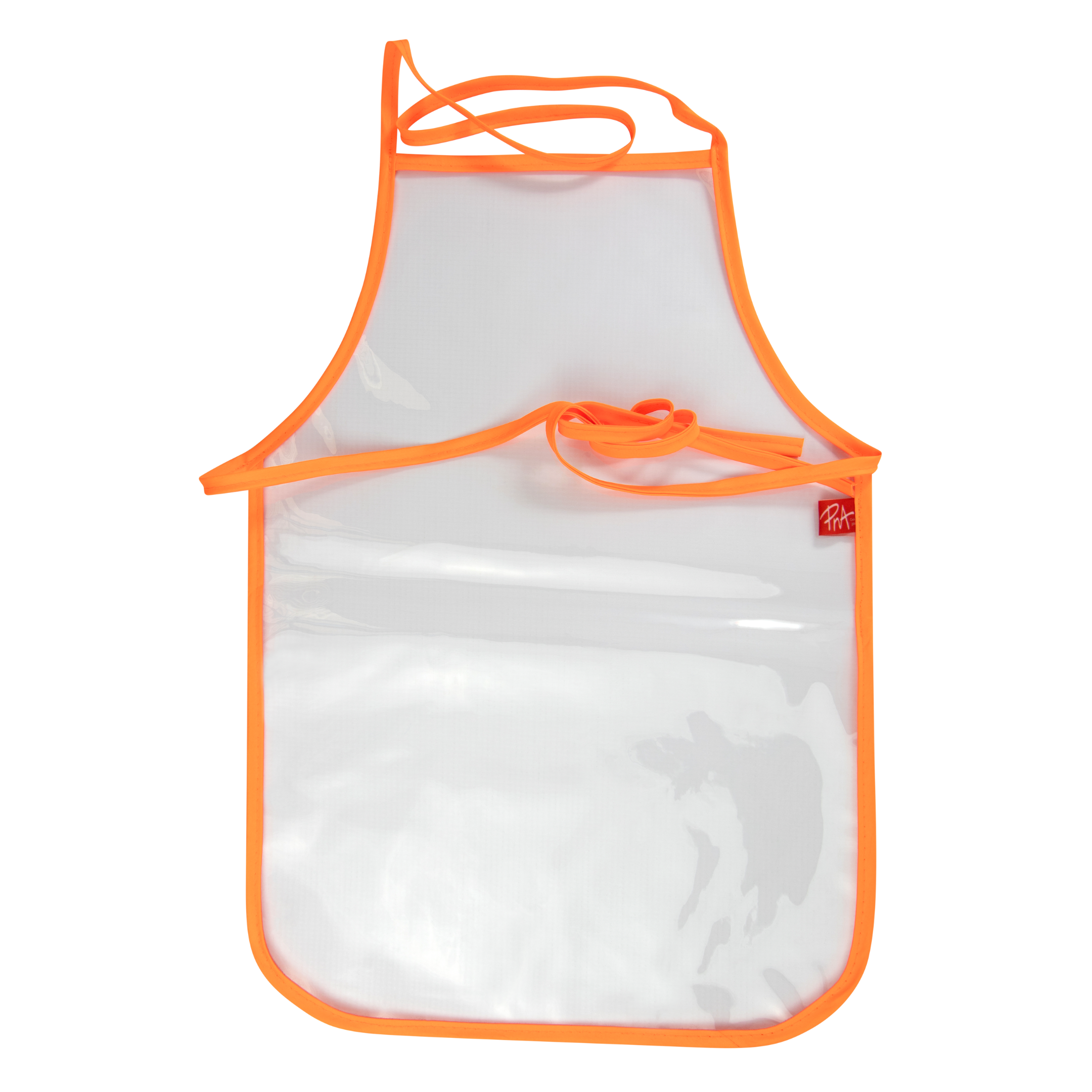 PNA Junior School Apron Clear Lumo Orange Single
