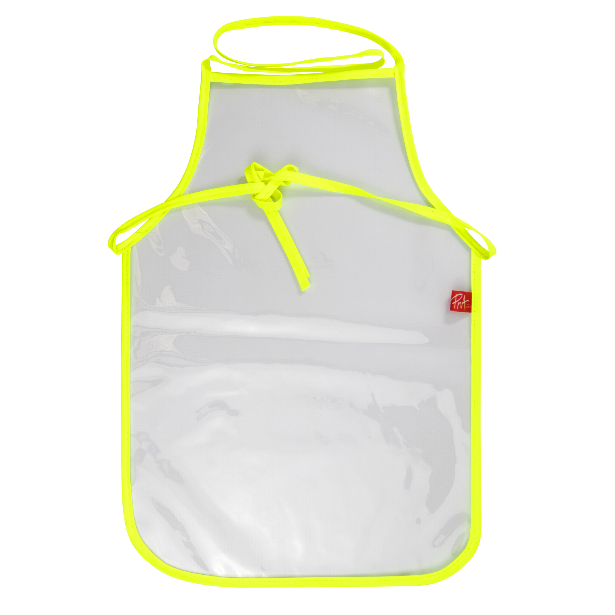PNA Junior School Apron Clear Lumo Yellow Single