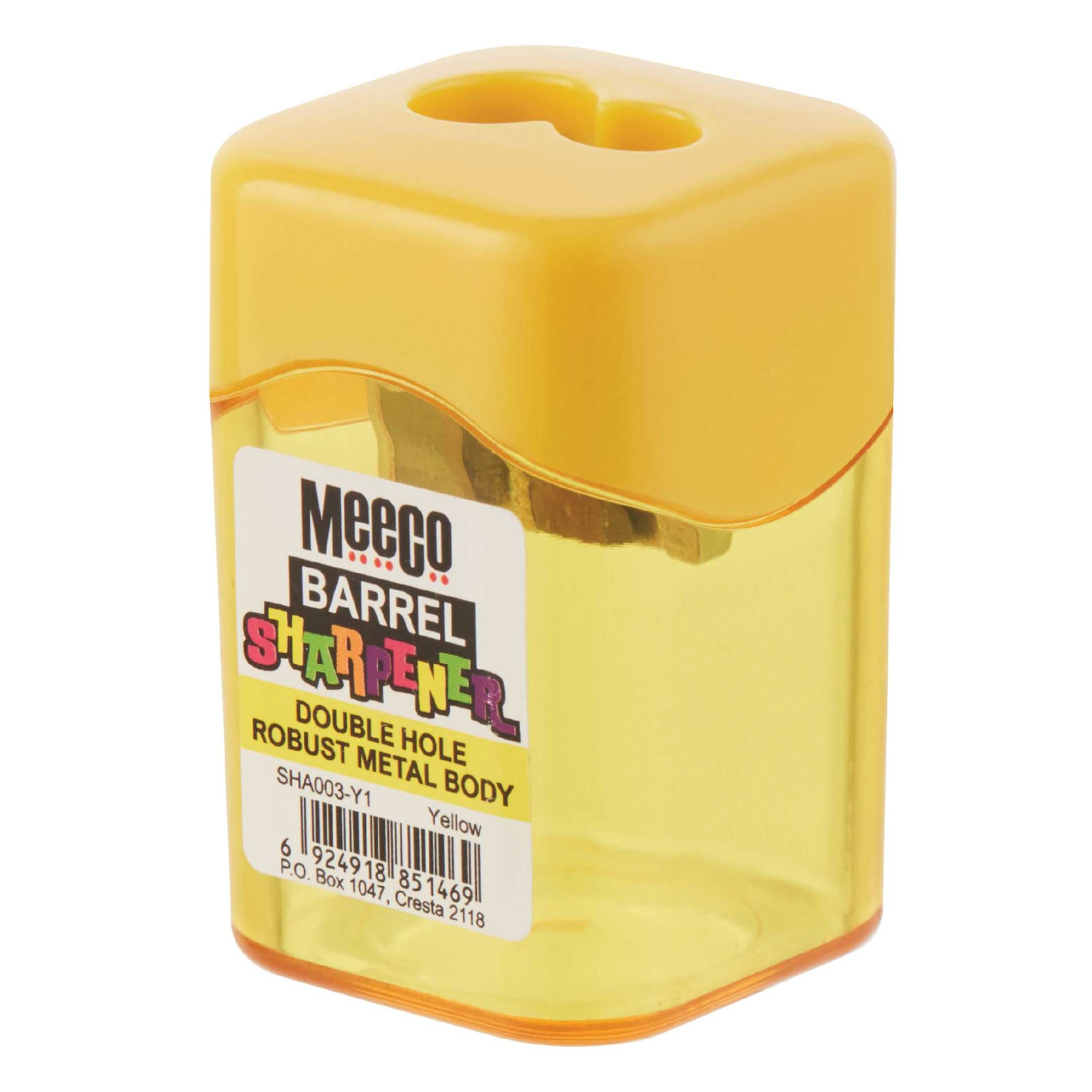 Meeco Barrel Sharpener 2 Hole Yellow