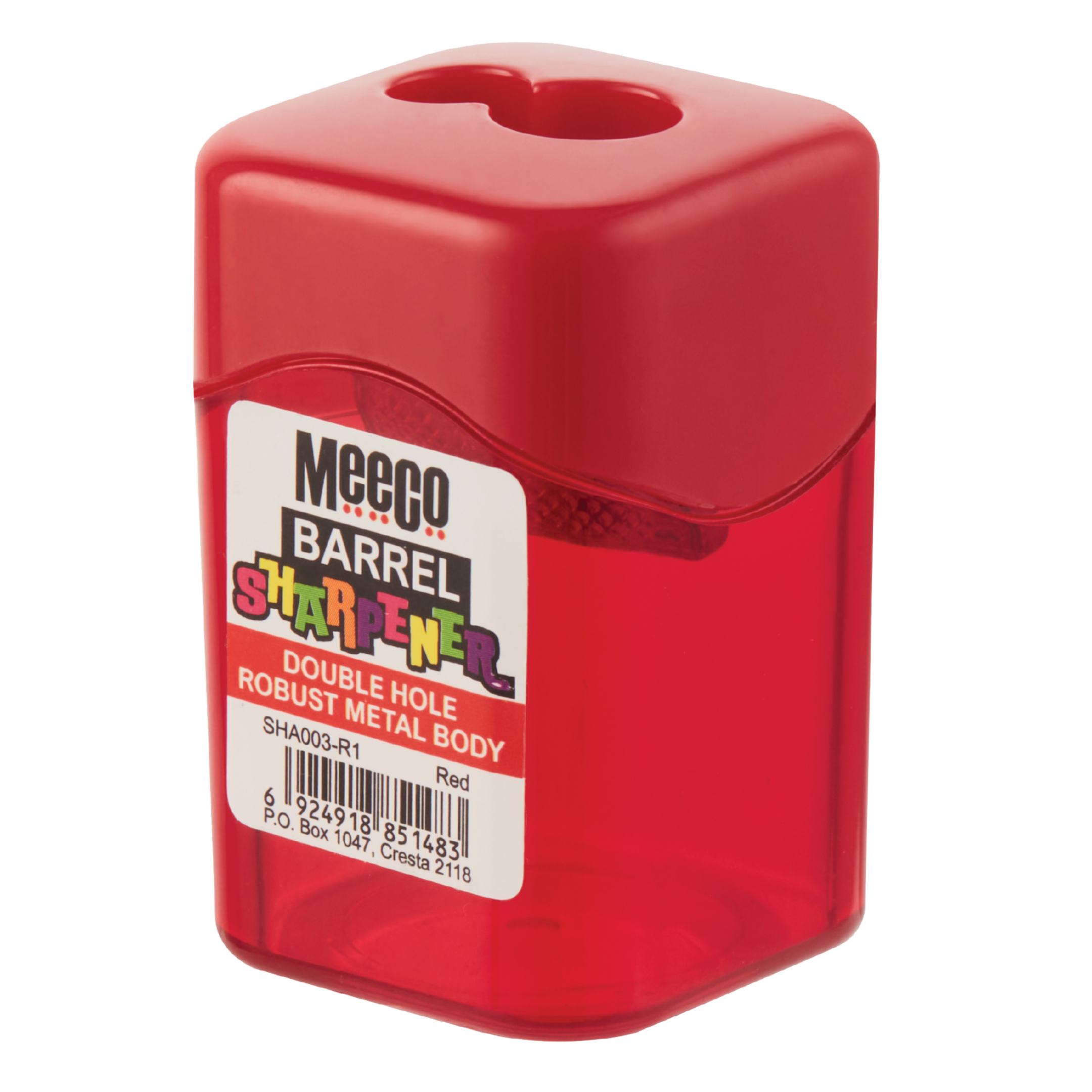 Meeco Barrel Sharpener 2 Hole Red